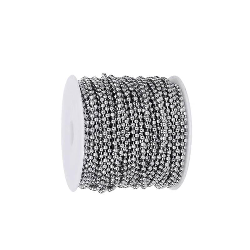 Lukun 304 Stainless Steel Ball Chain with Clasps
