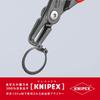 KNIPEX Precision Snap Ring Pliers for Curved 4921-A21 Shafts, (SB)