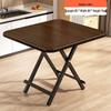 Portable Foldable Dining Table for Small Spaces - Square or Round Options for Apartments or Rental Rooms