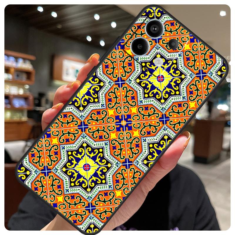 Moroccan Mosai Tile Pattern Case For Xiaomi Redmi Note 14 10 13 12 11 15 Pro Plus Cover For Redmi 15 15C 12C 13C 14C 10C