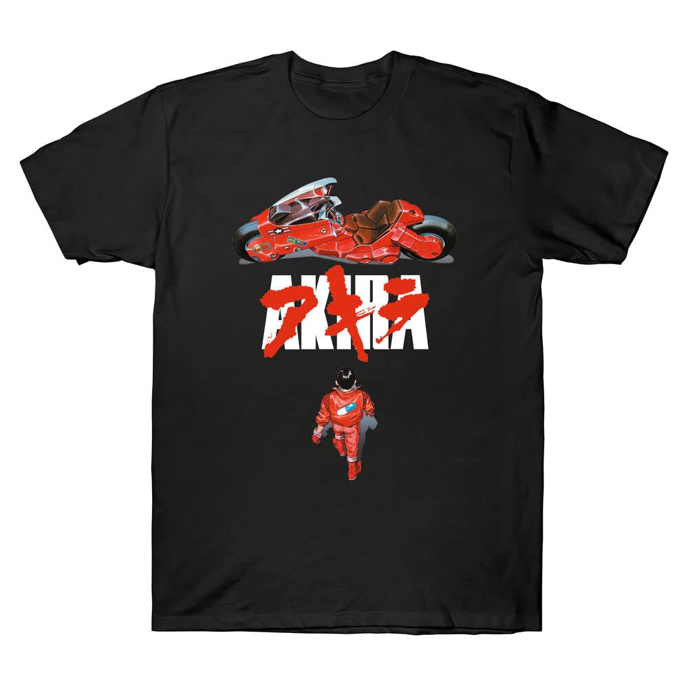 1980s Japanimation Film Akira T-Shirt Short Sleeved Men's T Shirt