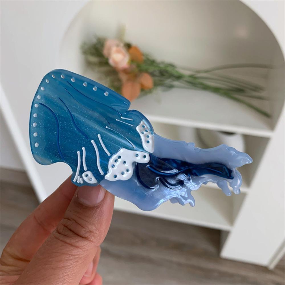 Korean Style Cartoon Animal Hair Clip Acetic Acid Cute Shark Clip Lovely Jellyfish Hair Claw Daily