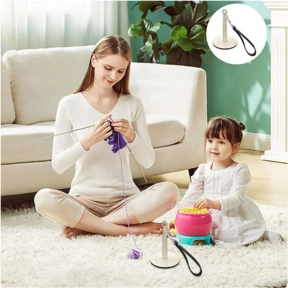 with Wrist Strap Acrylic Yarn Ball Stand Portable Wool Ball Winder  Crochet Accessories