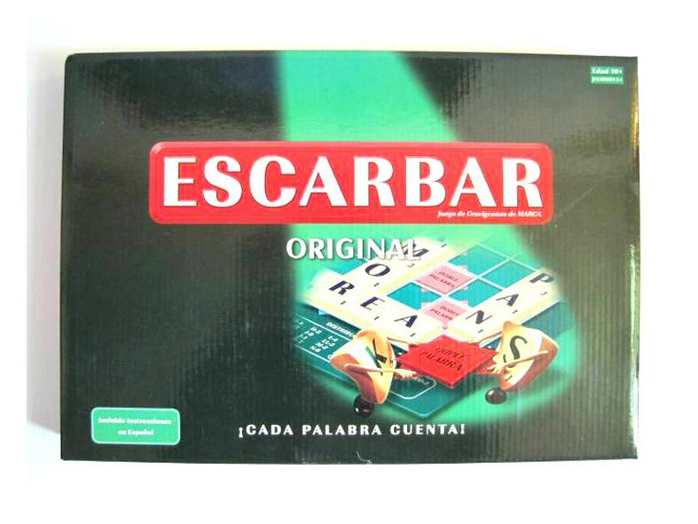 SCRABBLE Gioco di Ortografia Alfabetica Multilingue: Gioco da Tavolo di Apprendimento Inglese, Francese, Spagnolo