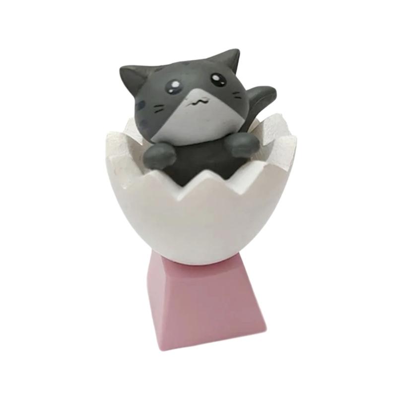 Animal Themed Keycap Eggshell Kitten Design For Crossed Switches Mechanical Keyboards Office Gaming Keycaps Replacement