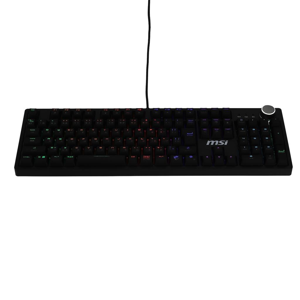 MSI FORGE GK320 RED JP Mechanical RGB Gaming Keyboard with Japanese Layout and Compatible Hot-Swap (KB0927)
