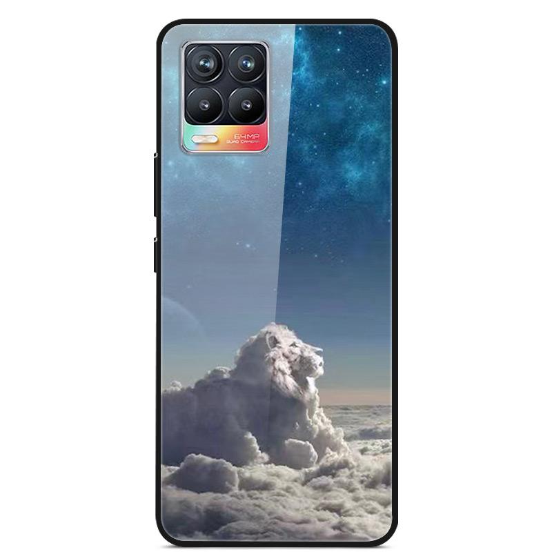 Glass Back Cover For Realme 8 Pro Case Tempered Glass Case For Realme 8 Pro 8i Realme 8 5G Phone Case Cover Realme8 5G Pro Funda