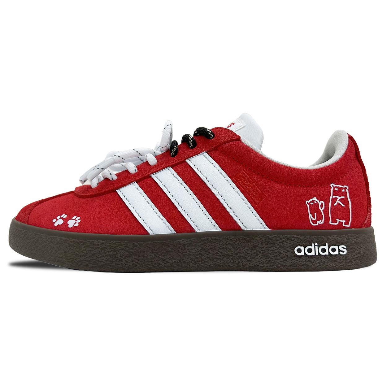 

Adidas VL COURT 2.0 Cushioning Abrasion Resistant Low top Thin Sole Skateboard Shoes Unisex HQ1802(Team1248- ) 36⅔