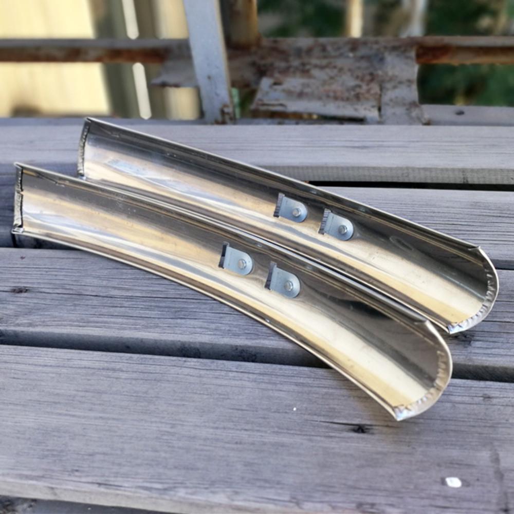 1 Pair Front Rear Fender Mudguard Silver For 700c 27'' Bicycle Cycling Road Bike