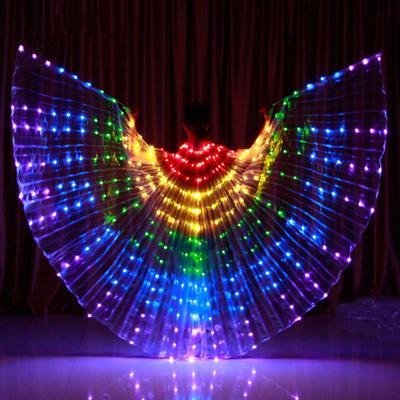Κοστούμια Led Isis Wings Glow Light Up Belly Dance με ρυθμιζόμενα φτερά Performance Rods