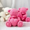 Top Quality Large Silicone Mold for Plush Bears Heart-Shaped Bear & Floral-Bear Candle Valentine's Day Cake Decoration Mold