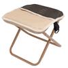 Small Portable Stool Oxford Cloth Steel Handbag Style Pocket Foldable Stool for Camping Travel Fishing Hiking Khaki