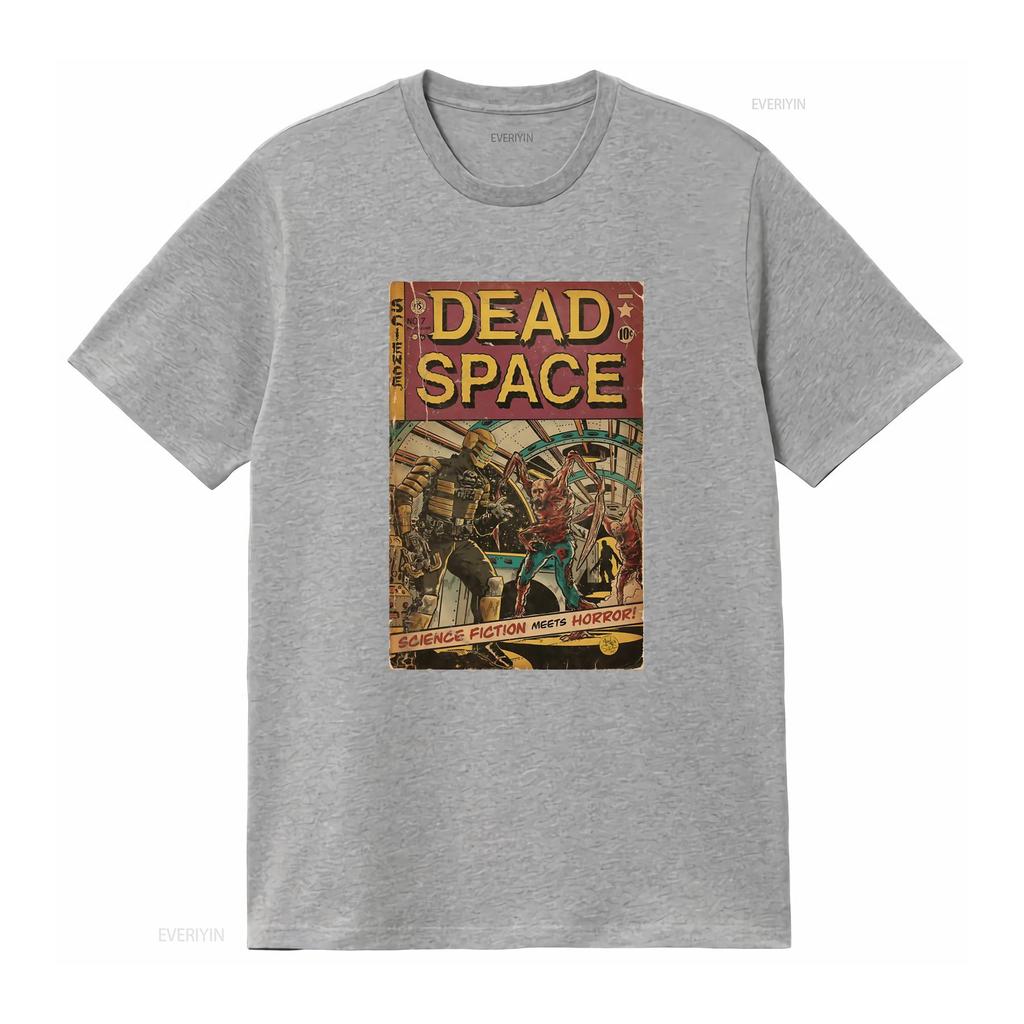 Dead Space Science Fiction Horror Comic Cover Fan Art Classic T Shirt vintage Washed Top For Everyday Wear Slightly Casual