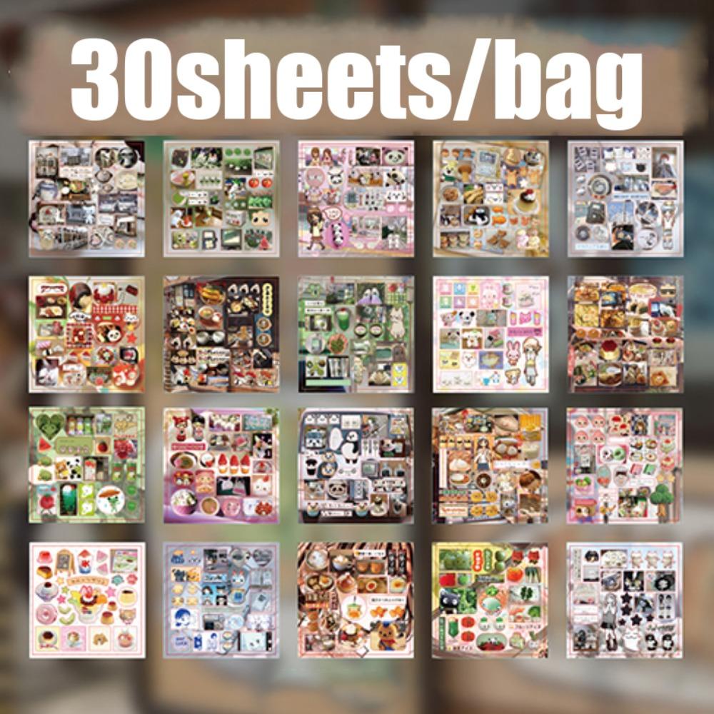 Happiness Notebook Series Sticker Book DIY Scrapbook Sticker Diary Sticker  Stationery Supplies