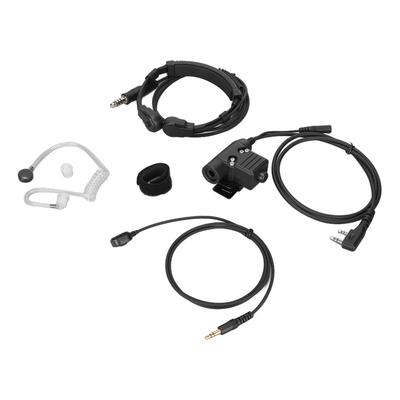 U94 PTT with Finger Microphone PTT 7.1mm Retractable Throat Control Headset for Kenwood TK3107