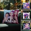 Pop-Cartoon Movie K-Pop Demon Hunters Pillow Case Pattern Printed Pillowcase for Living Room Sofa Cushion Cover & Bedroom Decor