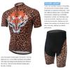 Summer Riding Bicycle Cycling Clothing Set Leopard with Tiger Print Sport Jerseys Bicycle Clothes