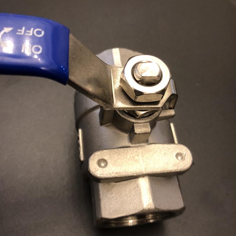 Heavy-Duty 201/304 Stainless Steel Ball Valve, Two-Piece, WOG100, Large Bore, Sizes DN15, DN20, DN25, 2 Inch.