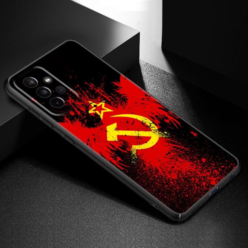 

Чехол для телефона с символом флага СССР для Samsung Galaxy A21 A30 A50 A52 S A13 A22 A32 A33 A53 A73 5G A11 A12 A31 A51 A70 A71 A72 Samsung A73 5G
