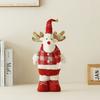 Christmas Retractable Standing Santa Snowman Reindeer Figurines Decorations