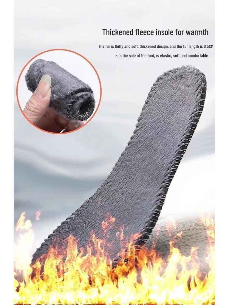 Men's Soft-Soled Non-Slip Winter Shoes, Plush Cotton Lining - Ideal for Middle-Aged and Elderly Walking and Snow Boots