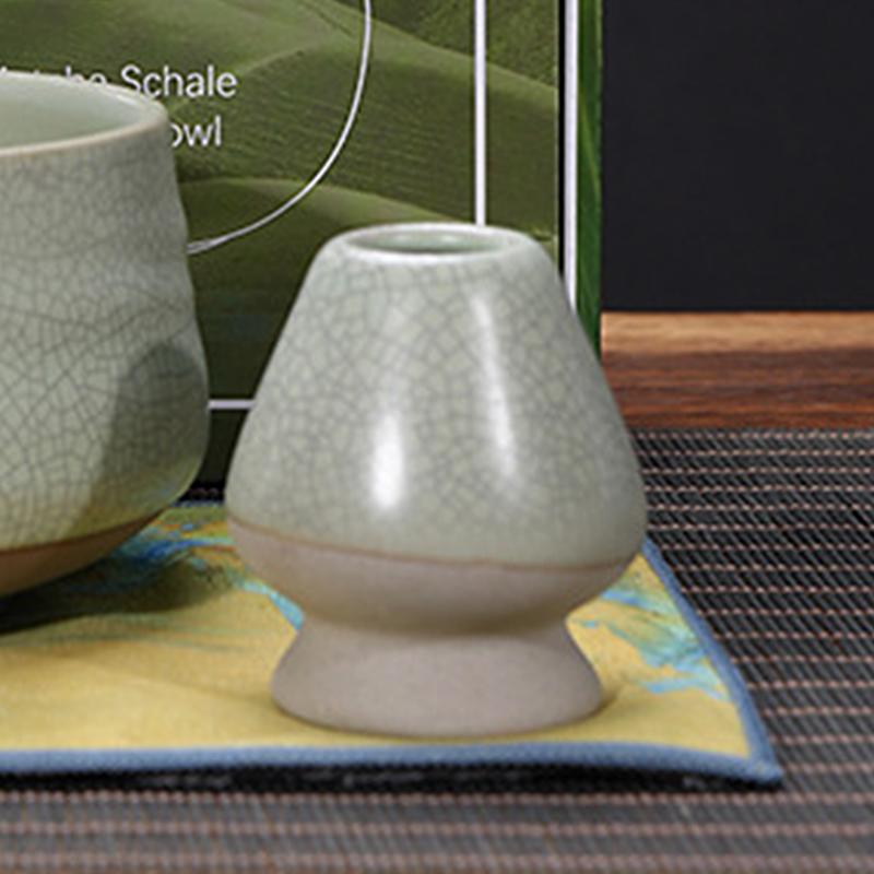 1PC Brushes Tea Tools Holder Ceramic Matcha Green Tea Chasen Holder Stand Bowl Bamboo Whisk Grinder
