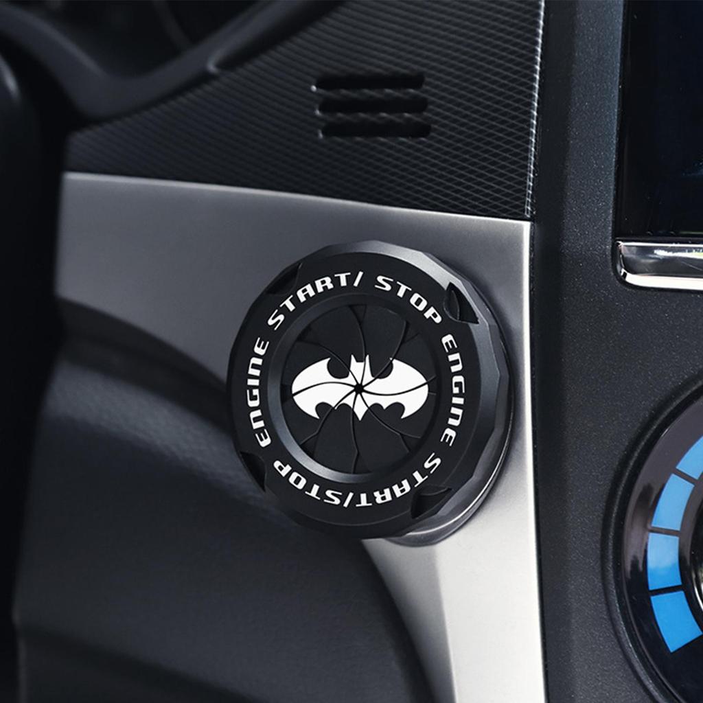 Universal Car Ignition Start Switchs Protective Cover Onekey Start Stop Button Cover Motorcycle Engine StartRing Car Interior