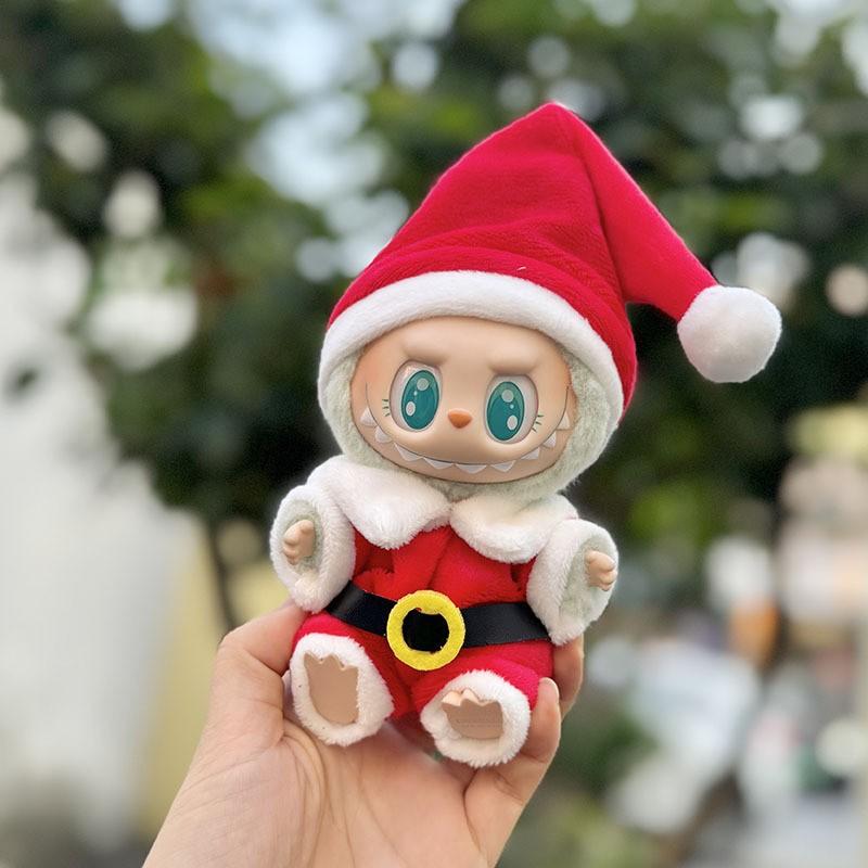 The First, Second and Third Generations of Christmas Baby Clothes Wear 17cm Pendants, and The Clothes Sit with Colored Beads Christmas Set.