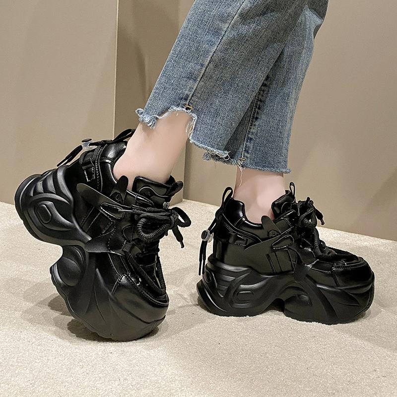 Fashion 10.5CM 2024 Women Run Star Sneakers High Top Platform Women Sports Shoes White Black Casual Fashion Shoes Vulcanized Shoes Feme