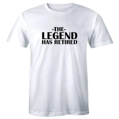 The Legend Has Retired Short Sleeve T-Shirt for Men Funny Retirement Tee Shirt