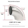 201 Stainless Steel 90 Degree Elbow Pipe Joint Universal Sanitary Welding Fitting for Industrial Plumbing Pipeline Repairs