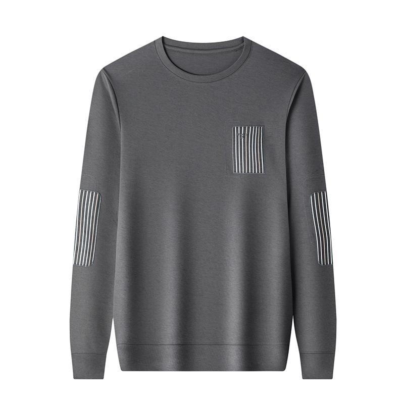 Новый осенний свитер мужской молодежный модный красивый принт низ с длинными рукавами — фото 5