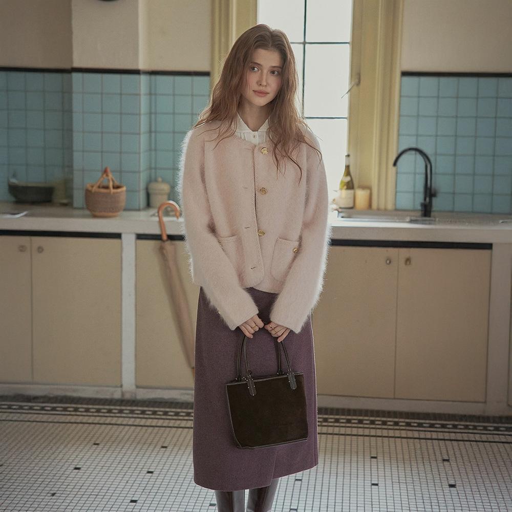 Proud Mary Pm_Soft Pink Fluffy Jacket