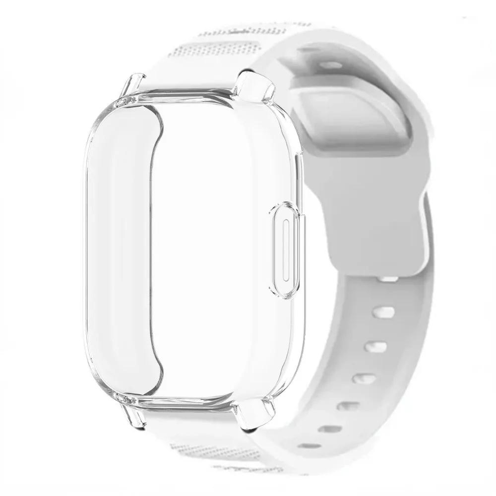 Breathable Silicone Strap+TPU Screen Protector For Redmi Watch 5 Active Band Soft Case For Redmi Watch 5 Lite Sports Band Correa