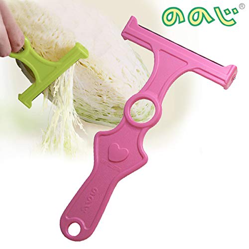 Nonoji Cabbage Peeler, Light B, Pink (CBP-02Pb) | Professional Cabbage Peeler, Cabbage Slicer, Wide Peeler, Convenient Tool for Shredding Cabbage, Flu