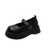 2025 season new big head platform Mary Jane shoes shallow mouth single shoes women's Japanese jk height increase casual small leather shoes women