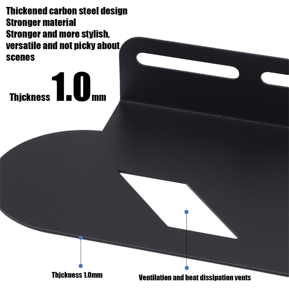 Space Saving Wall Mount Bracket Carbon Steel Soundbar Wall Mount Storage Rack  Under TV Sound