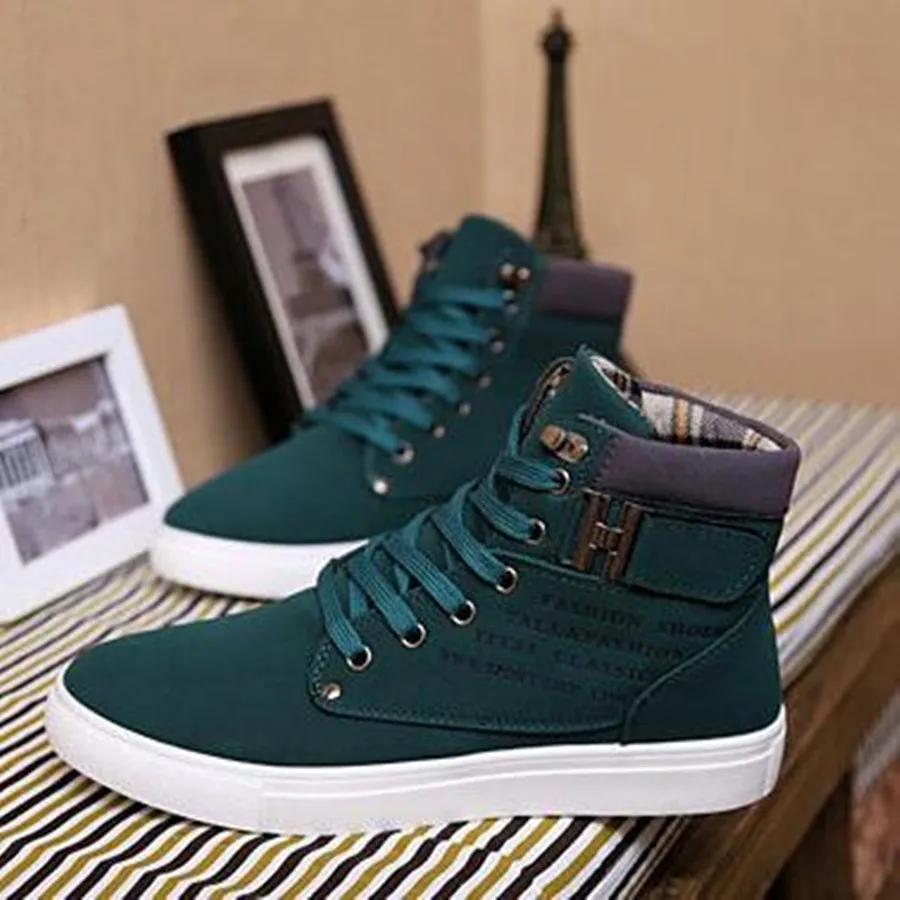 Men s High Top Casual Shoes SpringAutumn High Top Sneakers High Quality Retro Fashion Men Boots 38 4313₽