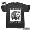 Adopt A Cat Opossum Japanese T Shirts Graphic Cotton Streetwear Short Sleeve Birthday Gifts Funny Style T-shirt Mens Clothing