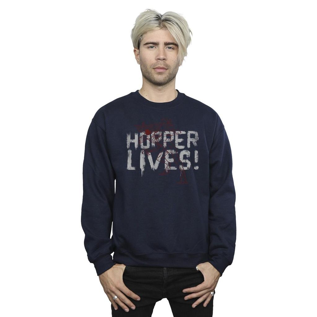 Netflix Mens Stranger Things Hoppers Live Sweatshirt