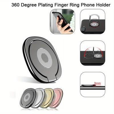 Handyhalter Ringschnalle Ultradünner, runder, drehbarer, kreativer Geschenk-Handyschnallen-Handyhalter aus Metall