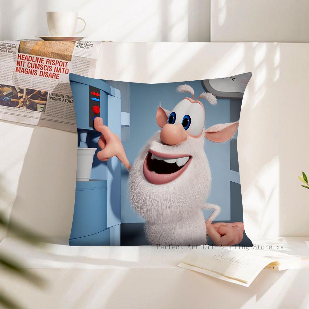 Cartoon Booba Pillow Case Square Pillow Cushion Cover Bedroom Sofa Room Decoration Casual Pillow Cover