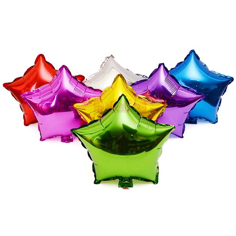 6 STK 10/18 tommer femspissede stjerne aluminiumsfolieballonger Rose gullballong Barn Voksen Bursdagsfest Bryllupsdekor