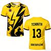 Summer Woman Unisex Style's 90 Minutes MM9 JUL Football T-shirt Outdoor Sports Quick-drying Fitness Training Jersey Short Sleeve Unisex Style