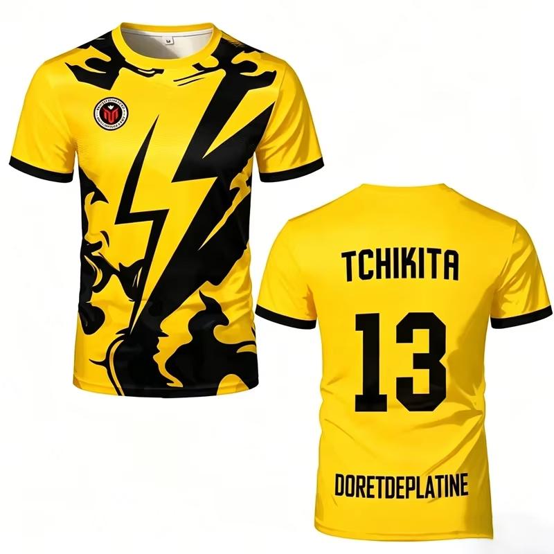 Summer Woman Unisex Style's 90 Minutes MM9 JUL Football T-shirt Outdoor Sports Quick-drying Fitness Training Jersey Short Sleeve Unisex Style