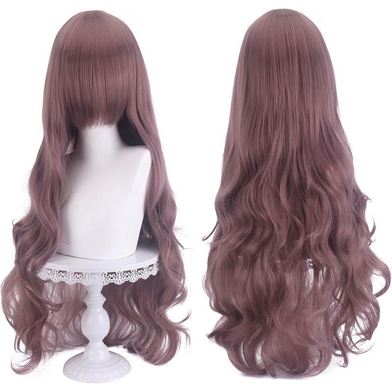 Cospay 80cm Lange Lockige Perücke - Hochwertiges Dickes Universalmodell für Damen