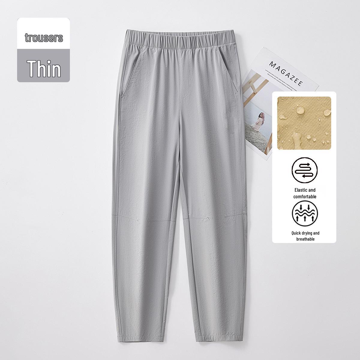 

2026 GAGN Women s Casual Cropped Harem Pants: High-Waist, Slimming, Versatile, and Lightweight Nine-Point Design for Summer. 2XL