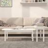 VidaXL Ensemble de tables basses 2 pcs Blanc Bois massif de pin 822363