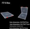 Clear Rectangle Storage Box for Soap Flakes, Wax Beads, Rubber Bands, and Hair Clips