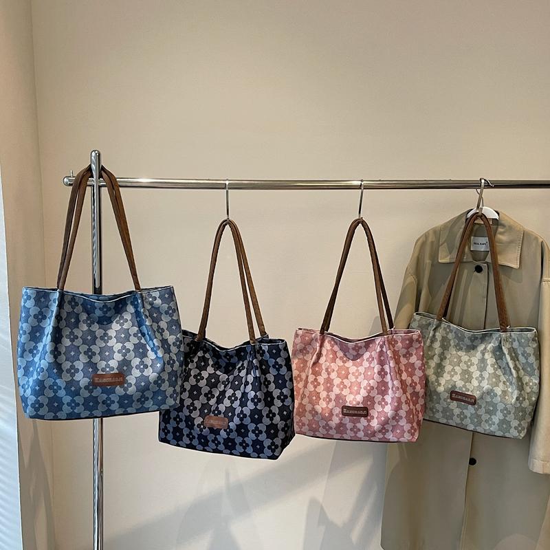 Print Student Shoulder Class Bag Women's Large Capacity Tote Bag